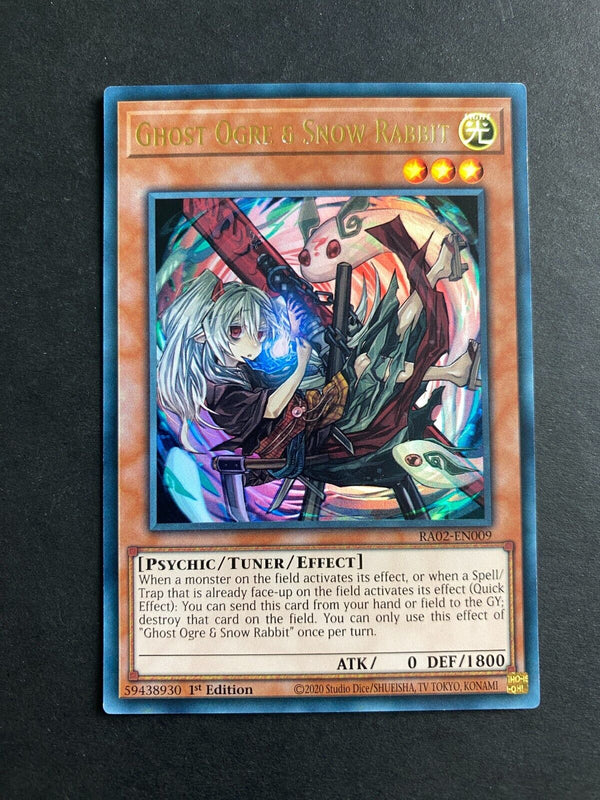 Yugioh Ghost Ogre & Snow Rabbit RA02-EN009 Ultra Rare 1st Edition NM