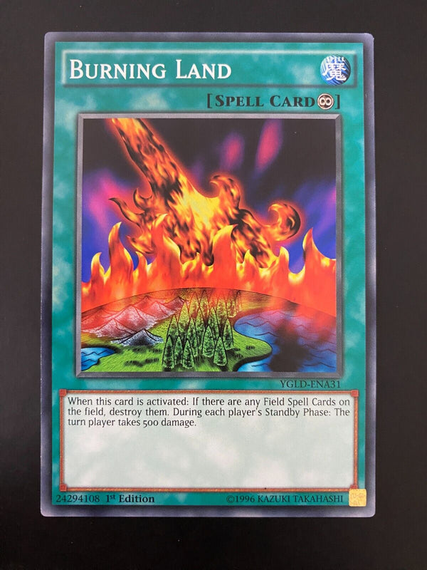 Yugioh Burning Land YGLD-ENA31 Common 1st Edition NM/MINT