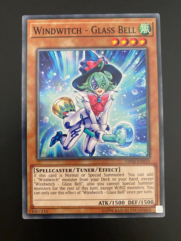 Yugioh Windwitch - Glass Bell OP08-EN019 Unlimited Edition MINT