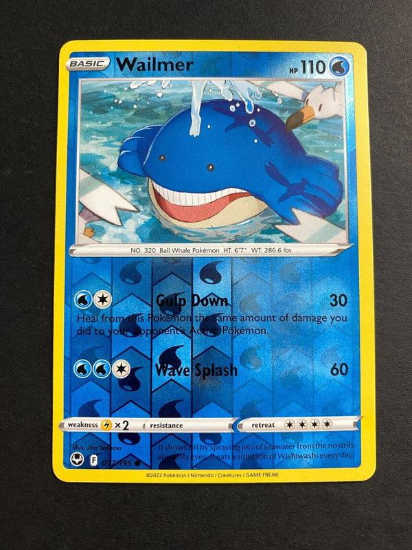 Pokemon Wailmer 037/195 Silver Tempest Reverse Holo NM