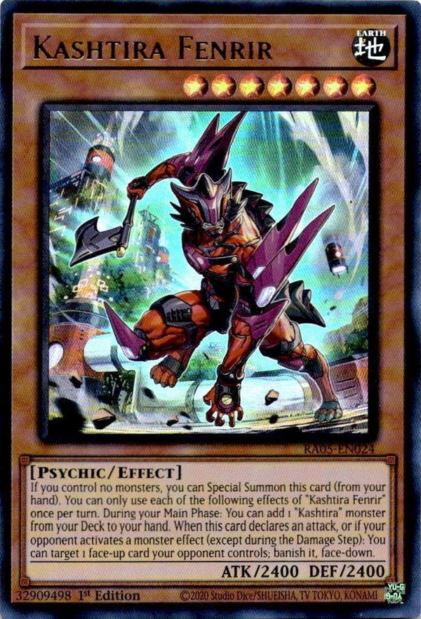 Yugioh Kashtira Fenrir RA05-EN024 NA Print Ultra Rare 1st Edition NM