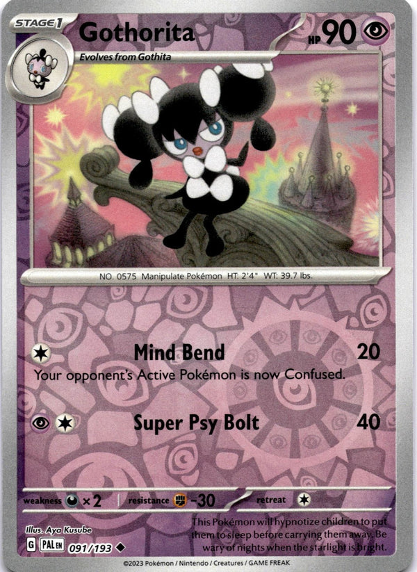 Pokemon Gothorita 091/193 Paldea Evolved Reverse Holo NM