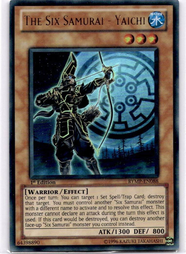 Yugioh The Six Samurai - Yaichi RYMP-EN088 Ultra Rare 1st Edition VLP/NM