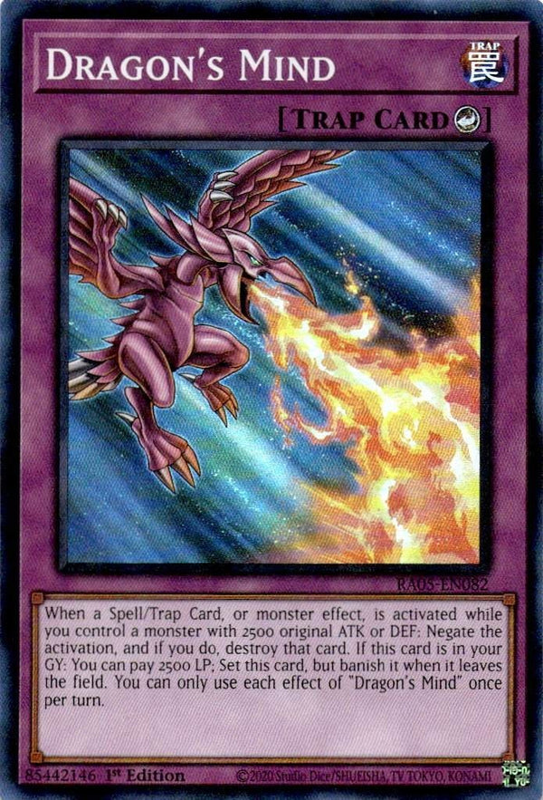 Yugioh Dragon's Mind RA05-EN082 NA Print Super Rare 1st Edition NM