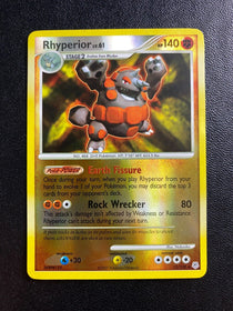 Pokemon Rhyperior 12/130 Diamond Pearl Base Rare Reverse Holo LP