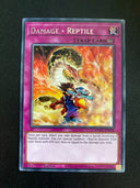 Yugioh Damage = Reptile ANGU-EN058 Rare 1st Edition NM