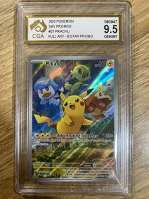 Pokemon Pikachu SVP 027 Black Star Promos Full Art PSA CGC CGA 9.5 GEM MINT