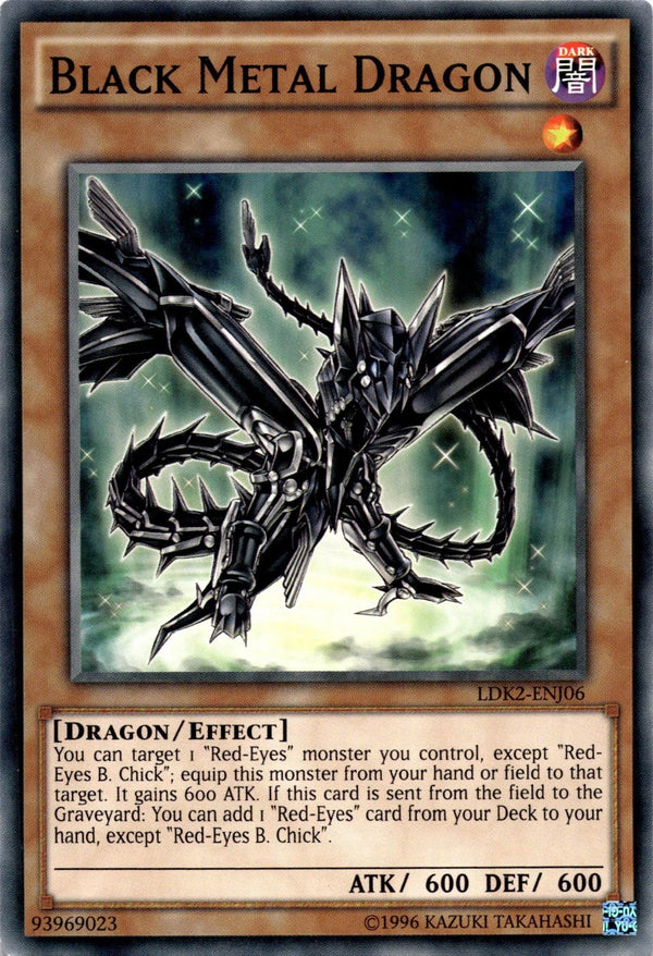 Yugioh Black Metal Dragon LDK2-ENJ06 Common Unlimited Edition NM