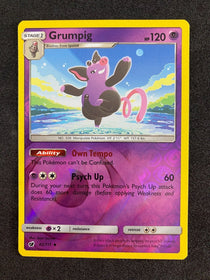 Pokemon Grumpig 42/111 Crimson Invasion Reverse Holo NM-MINT