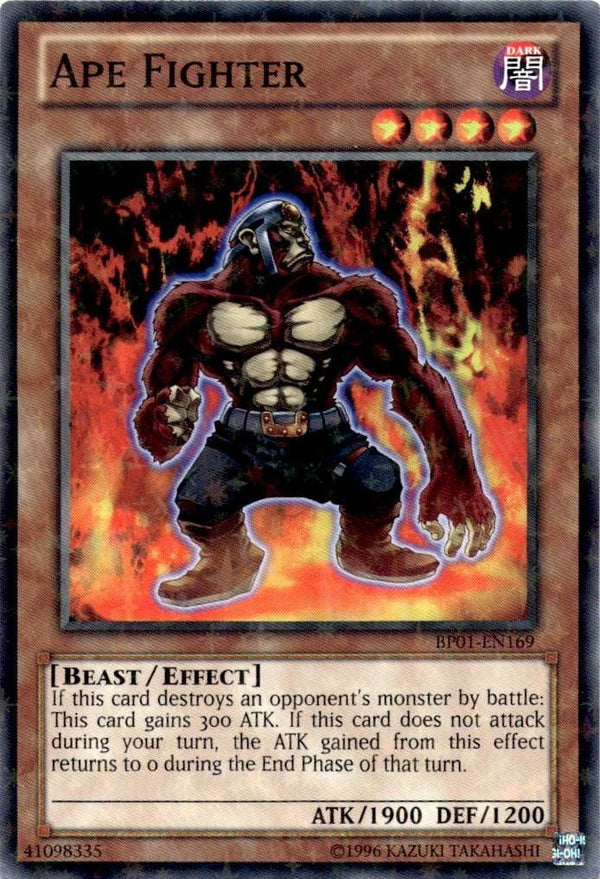 Yugioh Ape Fighter BP01-EN169 Starfoil Rare Unlimited Edition NM