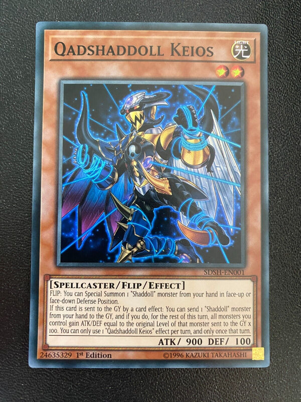 Yugioh Qadshaddoll Keios SDSH-EN001 Super Rare 1st Edition VLP/NM