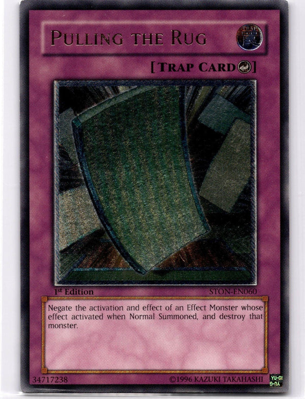 Yugioh Pulling the Rug STON-EN060 Ultimate Rare 1st Edition MP