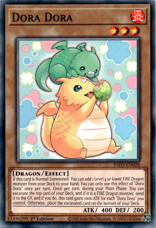Yugioh Dora Dora INFO-EN028 Common 1st Edition NM