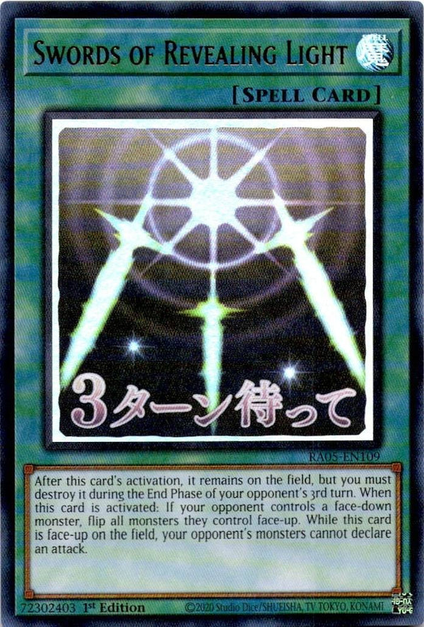 Yugioh Swords of Revealing Light RA05-EN109 NA Print Ultra Rare 1st Edition NM