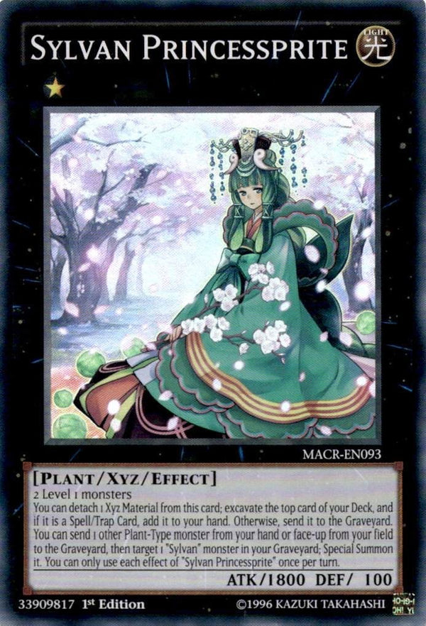 Yugioh Sylvan Princessprite MACR-EN093 Super Rare 1st Edition NM