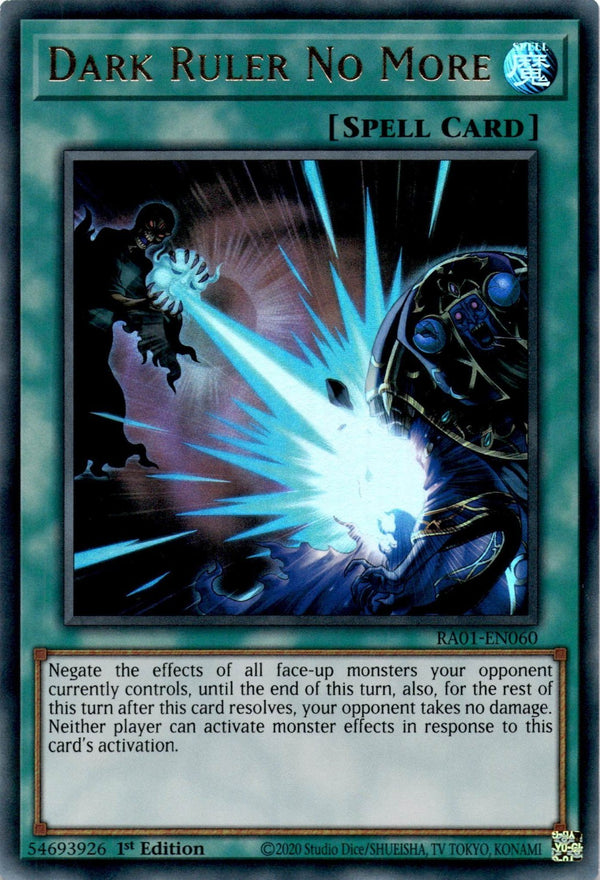 Yugioh Dark Ruler No More RA01-EN060 Ultra Rare 1st Edition NM