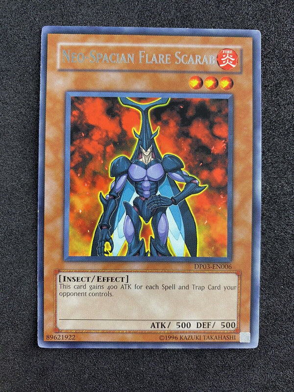 Yugioh Neo Spacian Flare Scarab DP03-EN006 Rare Unlimited Edition NM