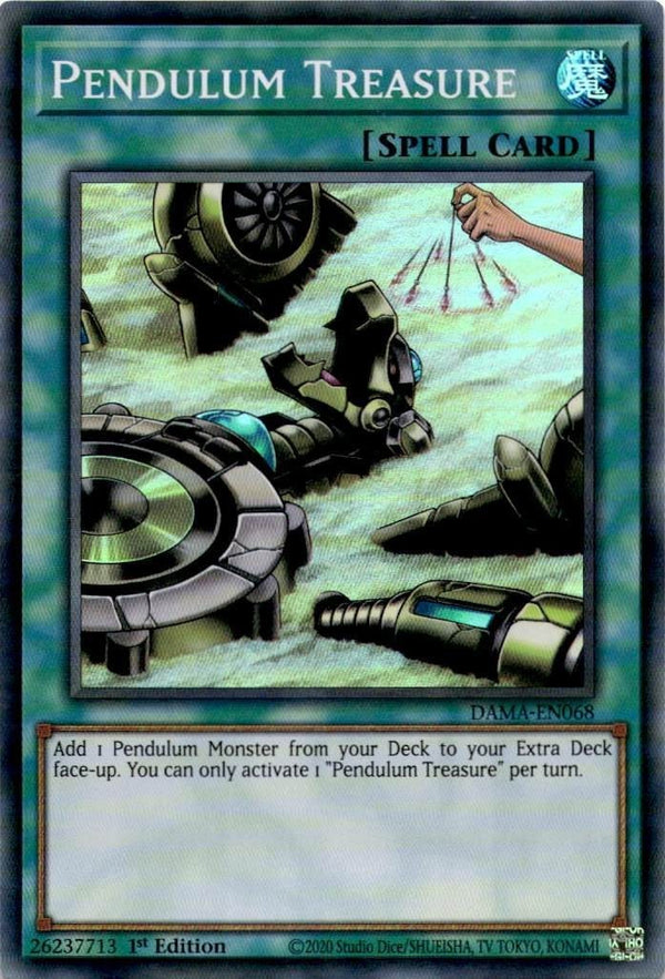 Yugioh Pendulum Treasure DAMA-EN068 Super Rare 1st Edition NM