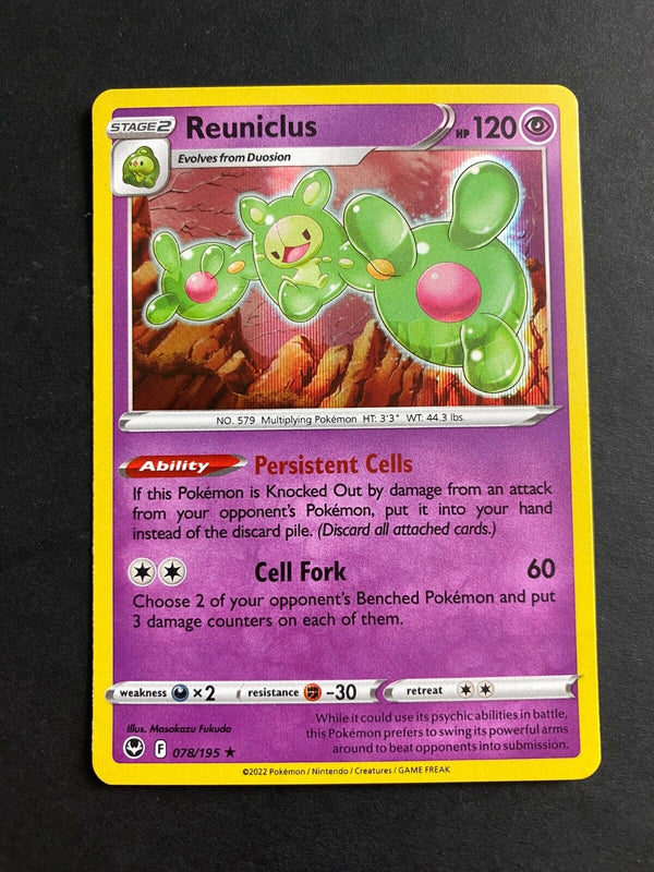 Pokemon Reuniclus 078/195 Silver Tempest Holo VLP/NM