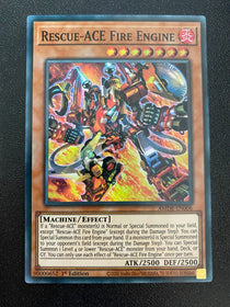 Yugioh Rescue-ACE Fire Engine AMDE-EN006 Super Rare 1st Edition NM/MINT