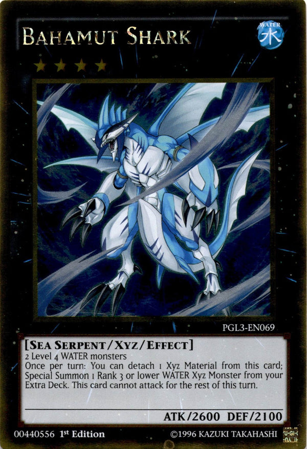 Yugioh Bahamut Shark PGL3-EN069 Gold Rare 1st Edition VLP/NM