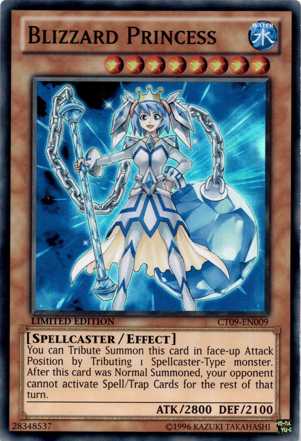 Yugioh Blizzard Princess CT09-EN009 Super Rare Limited Edition NM