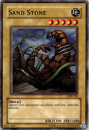 Yugioh Sand Stone LOB-109 Common Unlimited Edition DAMAGED