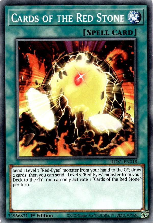 Yugioh Cards of the Red Stone LDS1-EN018 Common 1st Edition LP