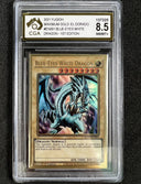 Yugioh Blue-Eyes White Dragon MGED-EN001 Maximum Gold CGA 8.5 1st Ed MINT PSA 8