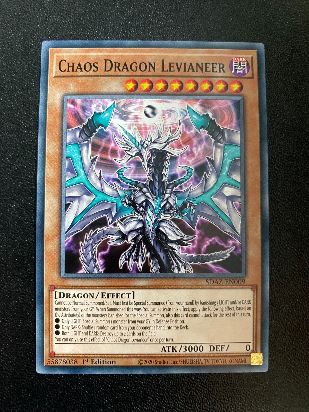 Yugioh Chaos Dragon Levianeer SDAZ-EN009 Common 1st Edition VLP/NM