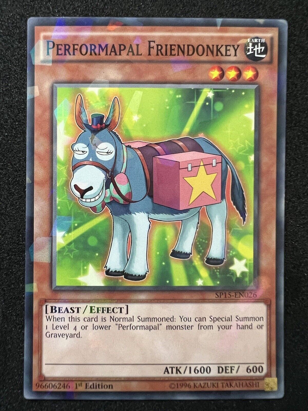 Yugioh Performapal Friendonkey SP15-EN026 Shatterfoil Rare 1st Edition NM