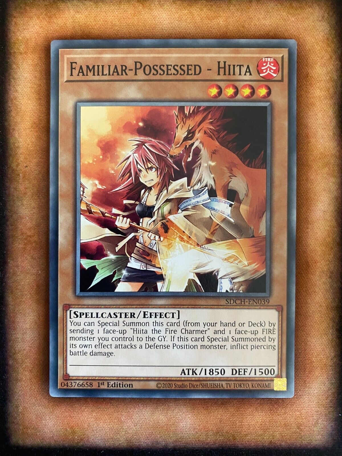 Yugioh Familiar-Possessed - Hiita SDCH-EN039 Common 1st Edition NM/MINT