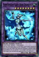 Yugioh Gem-Knight Lady Rose Diamond POTE-EN044 Super Rare 1st Edition NM
