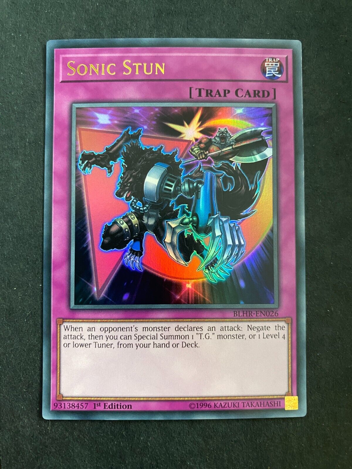 Yugioh Sonic Stun BLHR-EN026 Ultra Rare 1st Edition NM