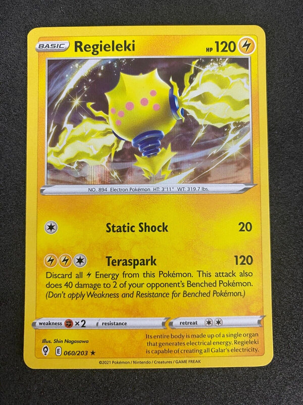 Pokemon Regieleki 060/203 Evolving Skies Holo NM