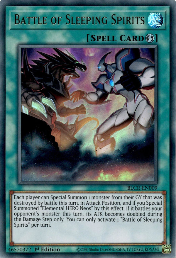Yugioh Battle of Sleeping Spirits BLCR-EN009 Ultra Rare 1st Edition NM