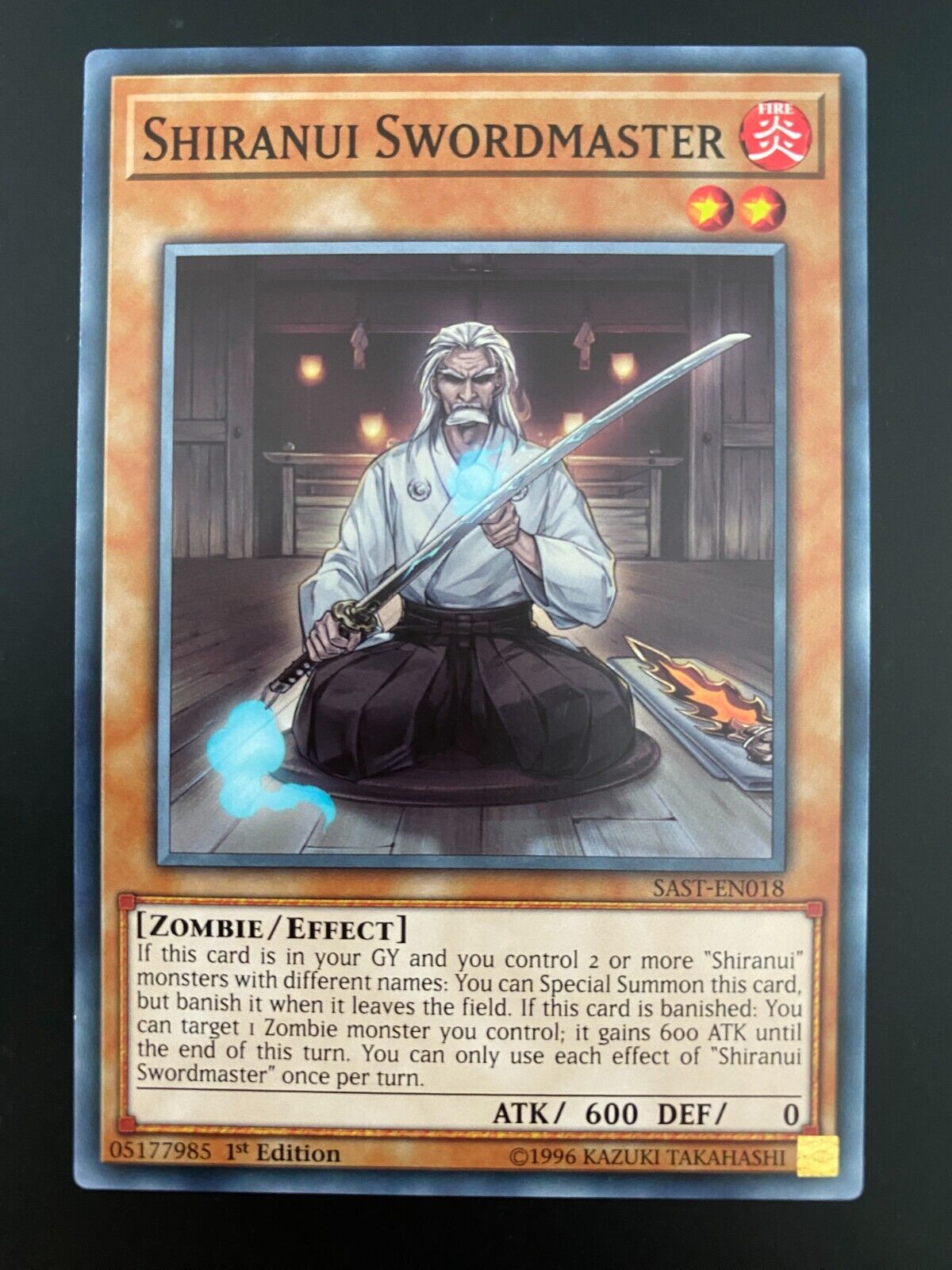 Yugioh Shiranui Swordmaster SAST-EN018 Common1st Edition NM