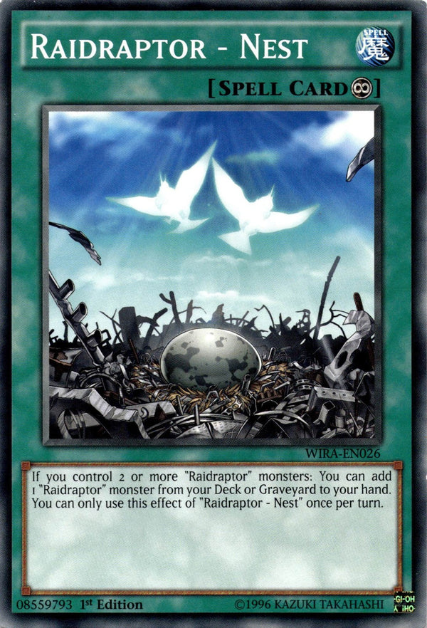 Yugioh Raidraptor - Nest WIRA-EN026 Common 1st Edition LP