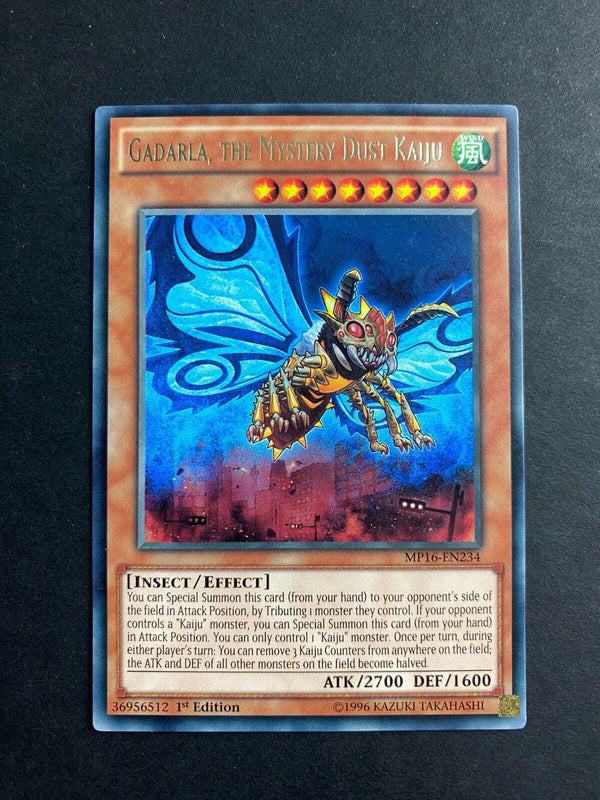 Yugioh Gadarla, the Mystery Dust Kaiju MP16-EN234 Rare 1st Edition LP
