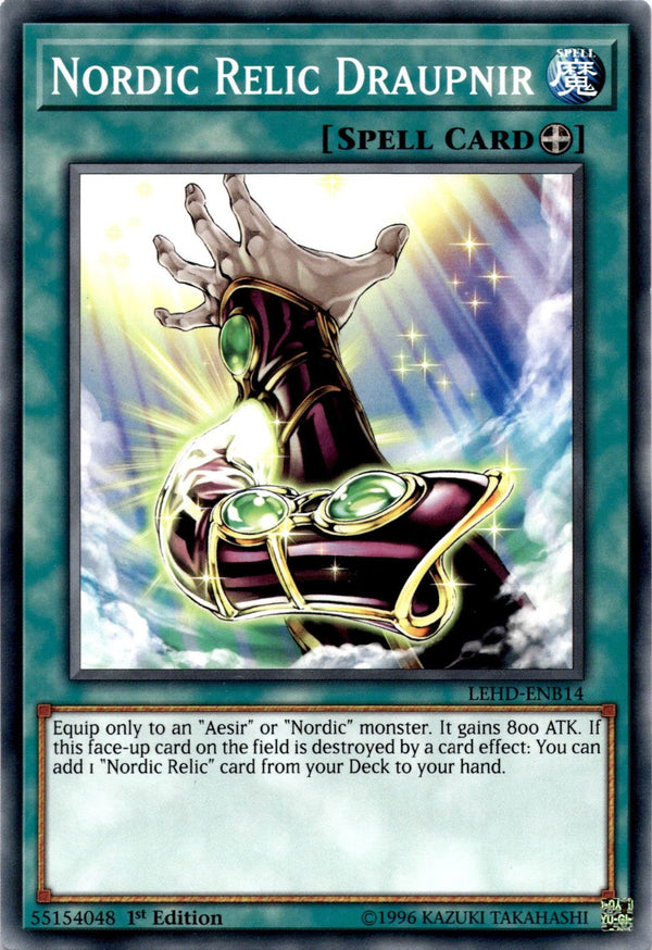 Yugioh Nordic Relic Draupnir LEHD-ENB14 Common 1st Edition VLP/NM