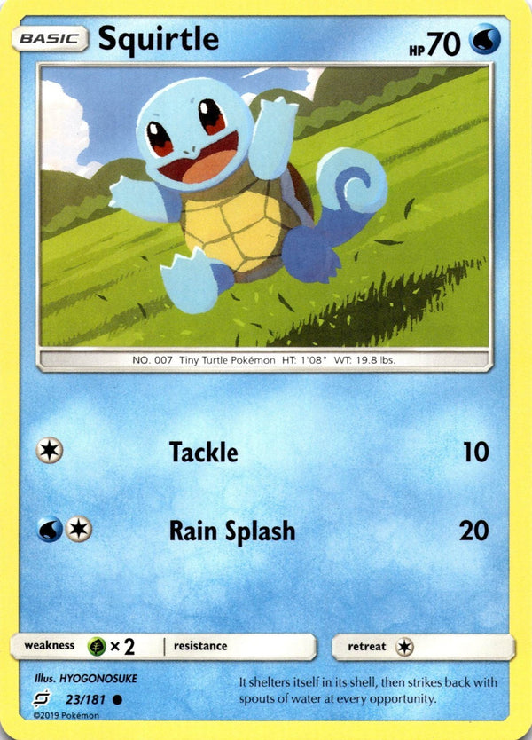 Pokemon Squirtle 23/181 Team Up Non Holo NM