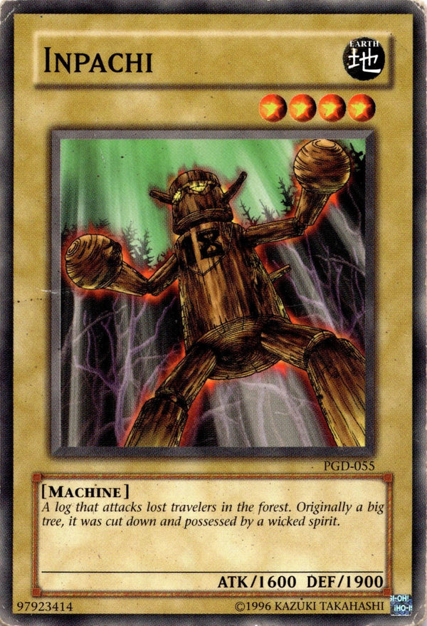 Yugioh Inpachi PGD-055 Common Unlimited Edition DAMAGED