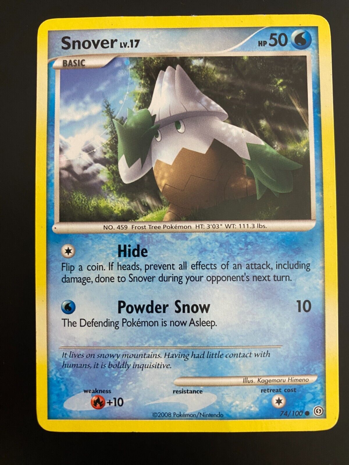 Pokemon Snover 74/100 Stormfront HP-MP