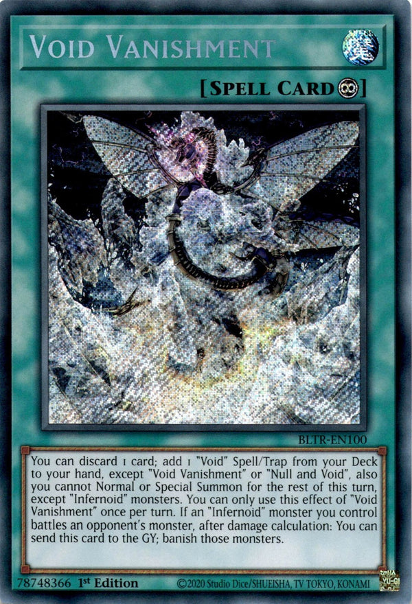 Yugioh Void Vanishment BLTR-EN100 Secret Rare 1st Edition NM