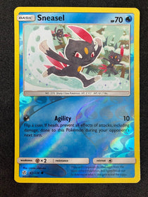 Pokemon Sneasel 43/236 Cosmic Eclipse Reverse Holo NM