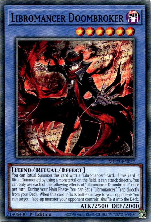 Yugioh Libromancer Doombroker MP23-EN047 Common 1st Edition NM