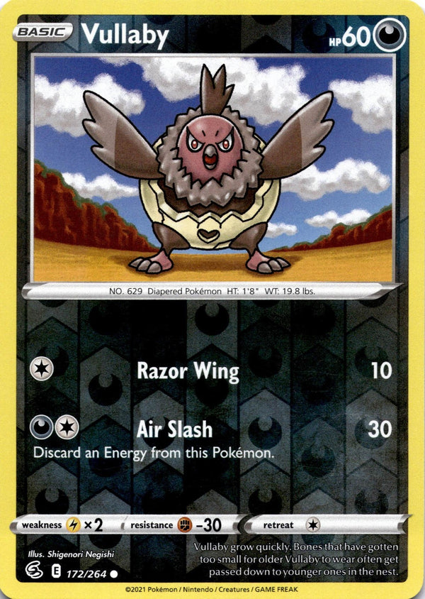 Pokemon Vullaby 172/264 Fusion Strike Reverse Holo NM