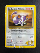 Pokemon Lt. Surge's Rattata 82/132 Gym Heroes DMG