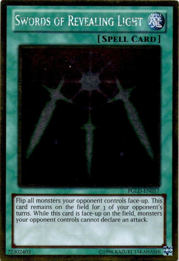 Yugioh Swords of Revealing Light PGLD-EN057 Gold Rare Unlimited Edition VLP/NM