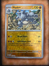 Pokemon Rhydon 112/165 Pokemon 151 Reverse Holo NM/MINT